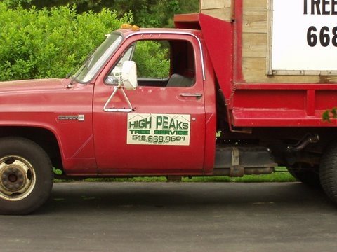 high peaks tree removal first truck